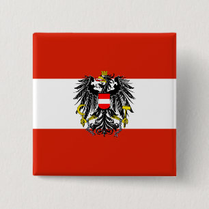 Austria State Flag Button