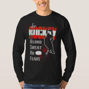 Austria Supporter Blood Sweat No Fears Ice Hockey T-Shirt
