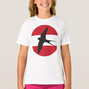 Austria Swallow Austrian National Animal Flag T-Shirt