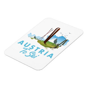 Austria to ski. magnet