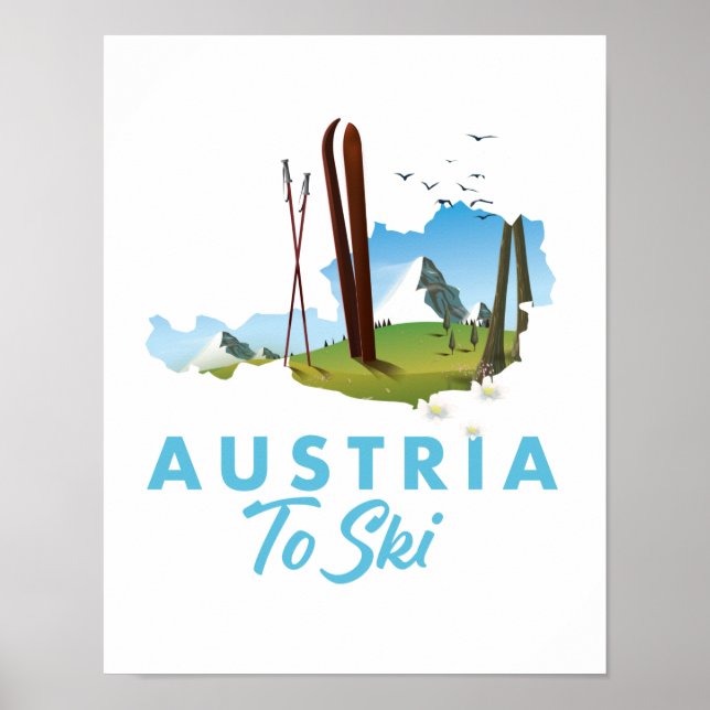 Austria to ski. poster (Front)