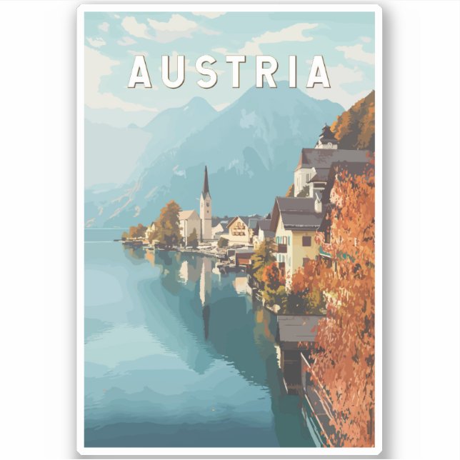 Austria Travel Art Vintage (Front)