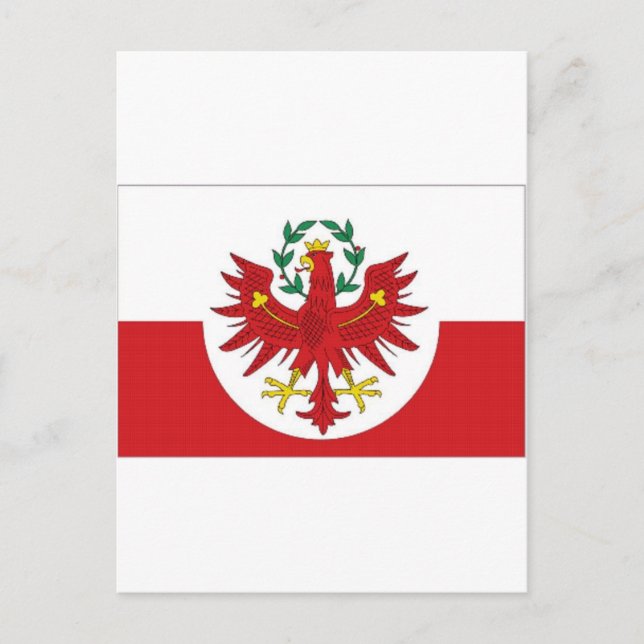 Austria Tyrol Flag Postcard (Front)