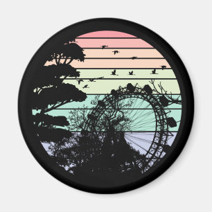 Austria Vienna Retro Prater Riesenrad Magnet
