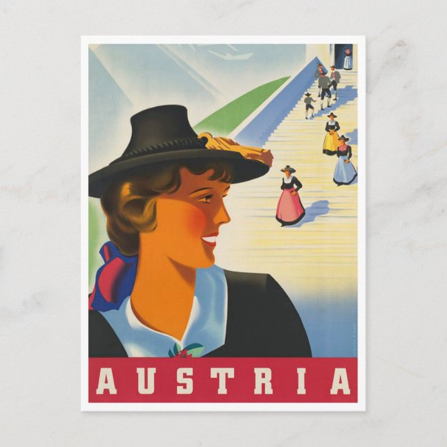 Austria Vintage Travel Postcard (Front)