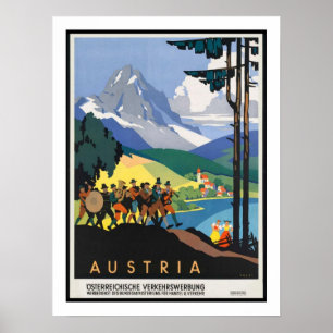 Austria Vintage Travel Poster
