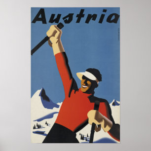 Austria - Vintage Travel Poster