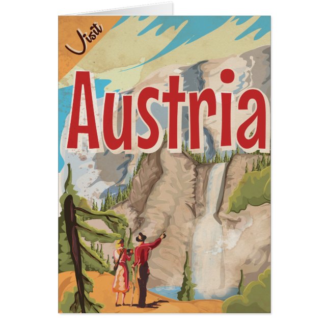 Austria Vintage Travel Poster (Front)