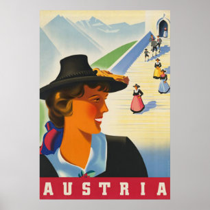 Austria Vintage Travel Poster
