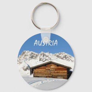 Austria Winter in the Alps Souvenir Key Ring