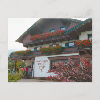 Austria, Zillertal Village post office Postcard