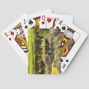 Austrian Alps Church Van Gogh Playing Cards