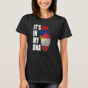 Austrian And Armenian Mix DNA Flag Heritage T-Shirt