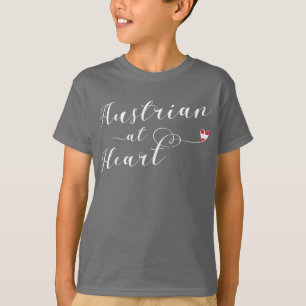 Austrian At Heart, I Love Austria T-Shirt