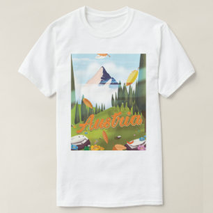 Austrian cartoon travel poster T-Shirt