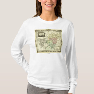 Austrian Circle of the Holy Roman Empire Map T-Shirt