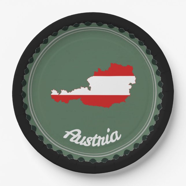 Austrian country paper plate (Front)