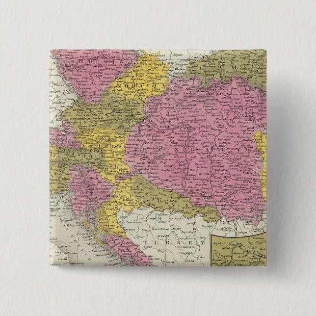 Austrian Empire 4 15 Cm Square Badge (Front)