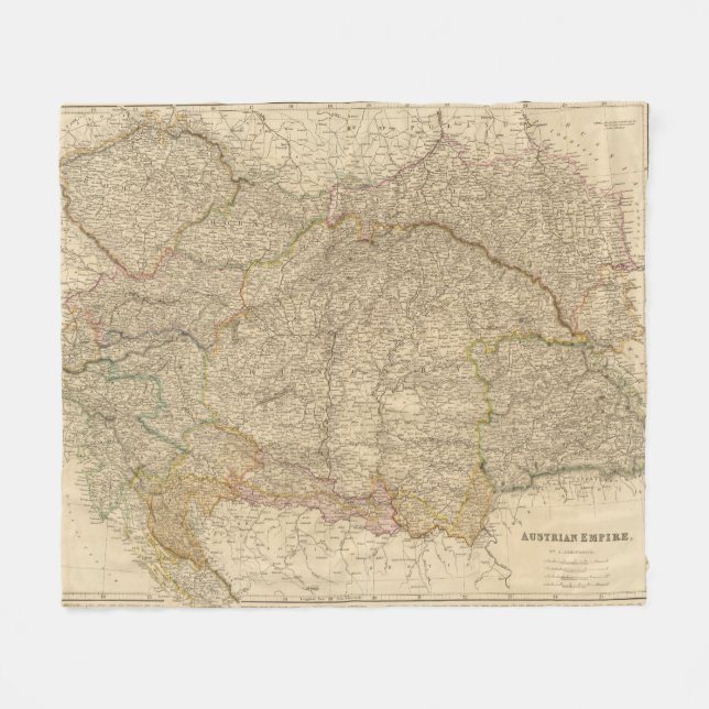 Austrian Empire 5 Fleece Blanket (Front (Horizontal))