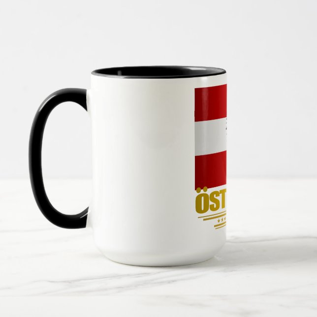 Austrian Flag 2 Mug (Left)