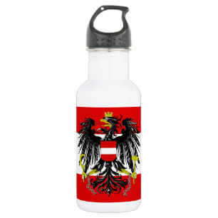 Austrian flag 532 ml water bottle