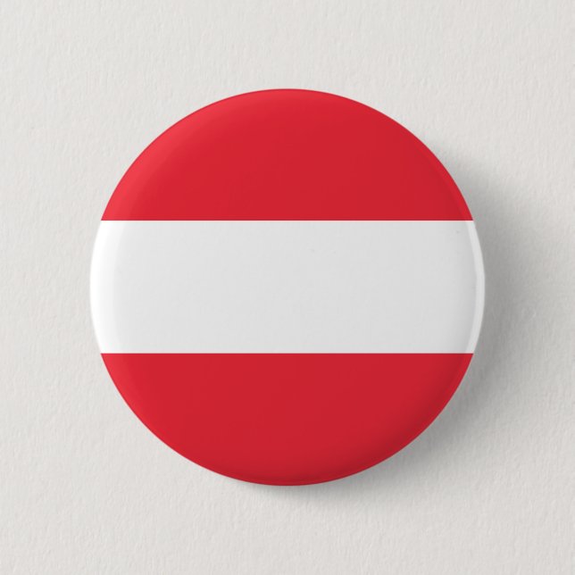 Austrian Flag (Austria) 6 Cm Round Badge (Front)