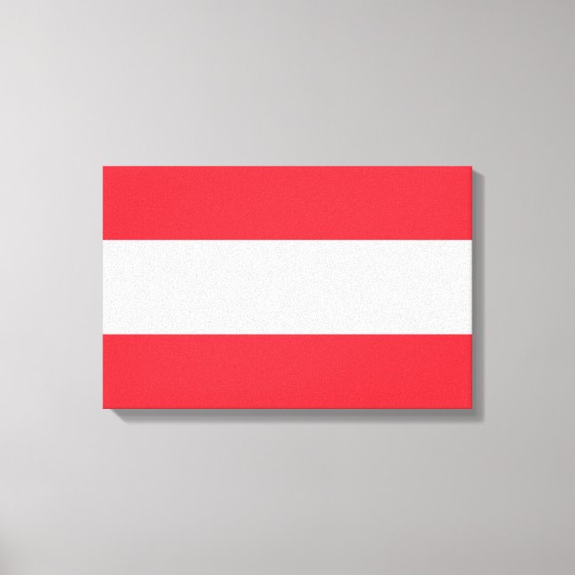 Austrian Flag (Austria) Canvas Print (Front)
