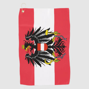 Austrian Flag & Austria golf /sports Golf Vienna Golf Towel
