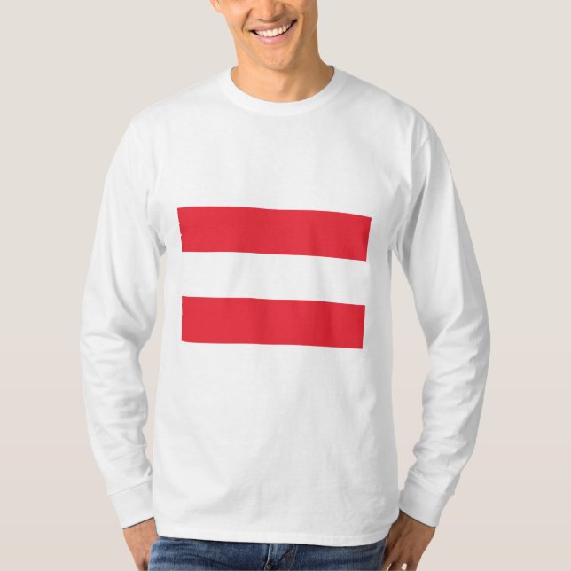 Austrian Flag (Austria) T-Shirt (Front)