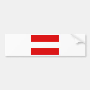 Austrian Flag Bumper Sticker
