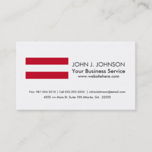 Austrian Flag Business Card