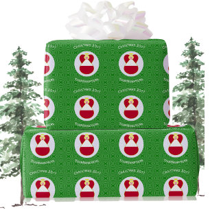 Austrian Flag Christmas Angel Personalised Wrapping Paper