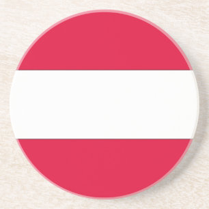 Austrian Flag Coaster