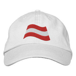 Austrian Flag Embroidered Hat