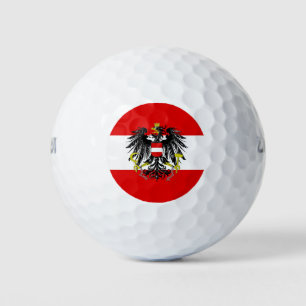 Austrian flag golf balls