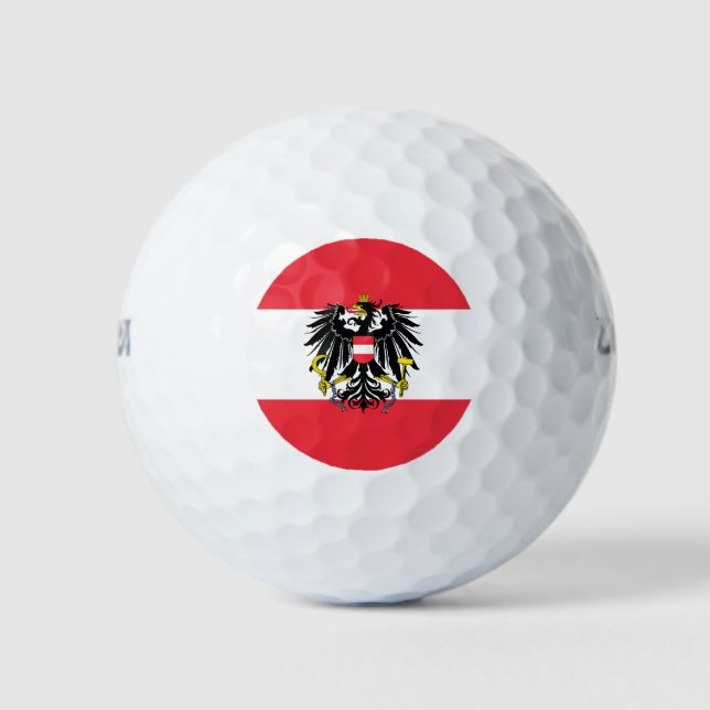 Austrian flag  golf balls (Front)