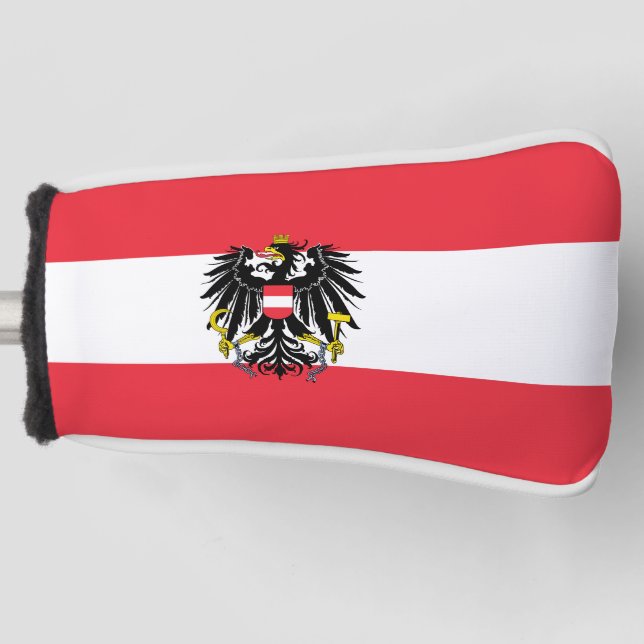 Austrian flag  golf head cover (Front)