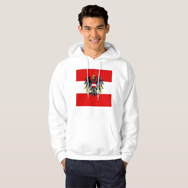 Austrian flag hoodie (Front Full)