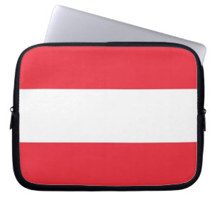 Austrian Flag Laptop Sleeve