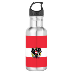 Austrian flag paper cup 532 ml water bottle