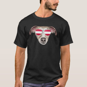 Austrian Flag Whippet Dog Austria Pocket T-Shirt