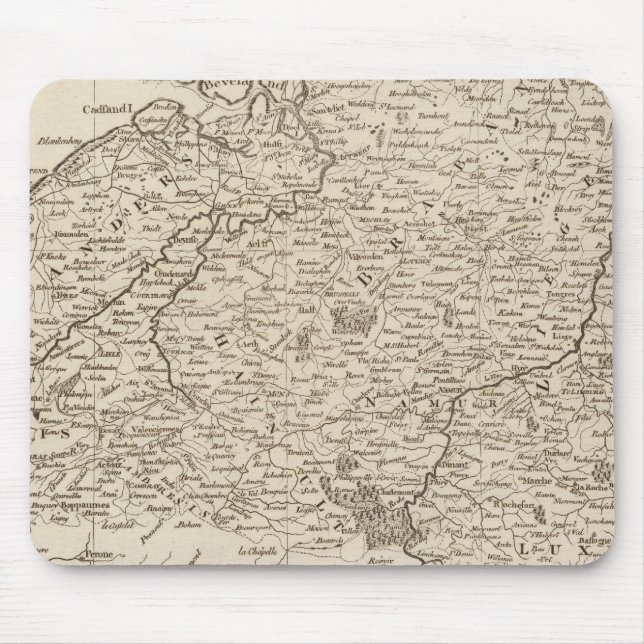 Austrian French and Dutch Netherlands Mouse Pad (Front)