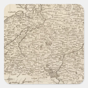 Austrian French and Dutch Netherlands Square Sticker