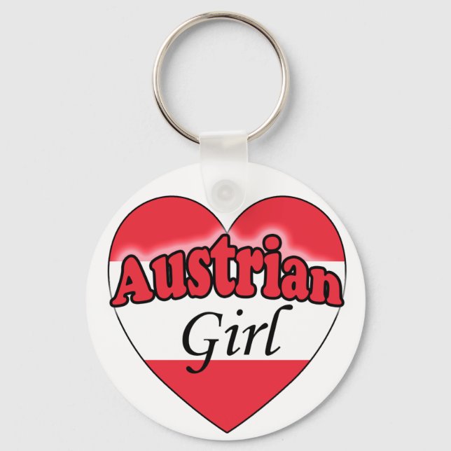 Austrian Girl Key Ring (Front)