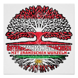 Austrian Grown, Iranian Roots – Lion and Sun Poster