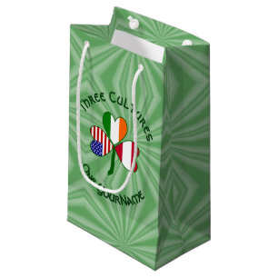 Austrian Irish American Shamrock Flag Personalised Small Gift Bag