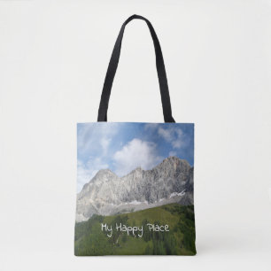 Austrian Mountain Peaks Tote Bag