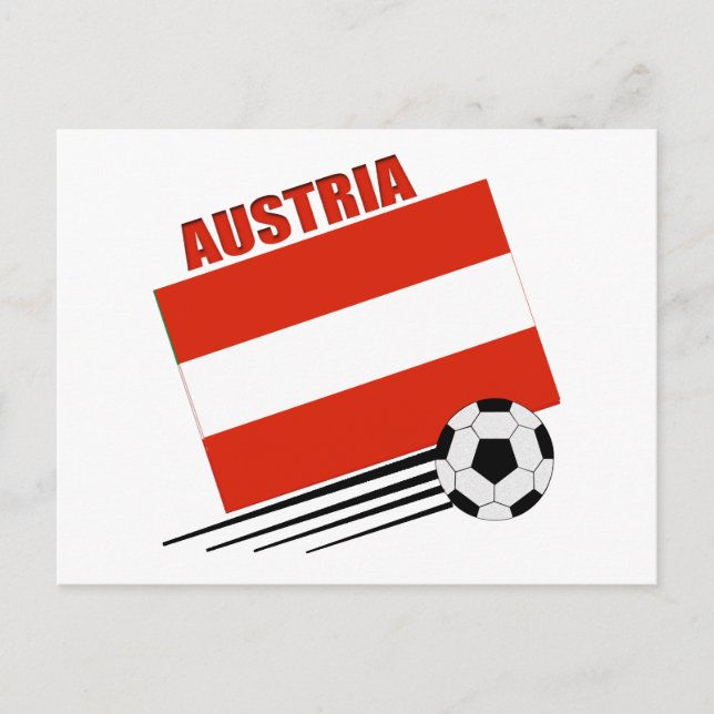 Austrian Soccer Team Postcard (Front)