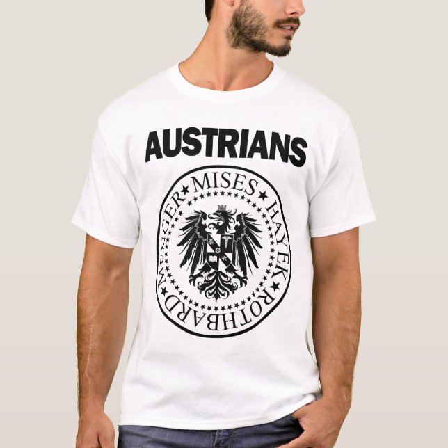 Austrians - School of Economics (Light) T-Shirt (Front)