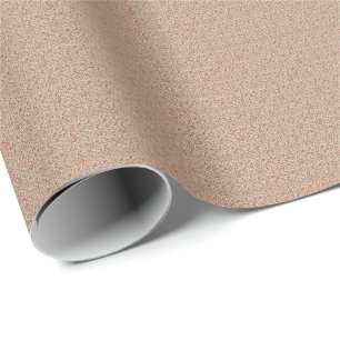 Authentic 1940s Muted Burgundy Floral Sprig Wrapping Paper